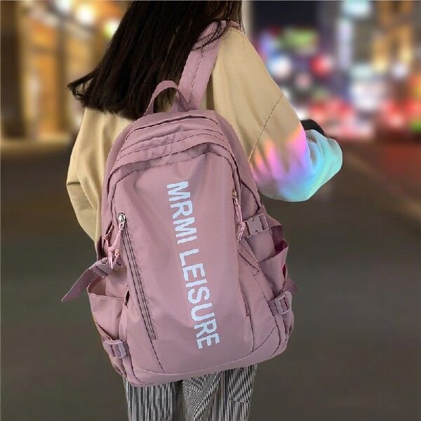 高颜值美式大学生潮款双肩包男