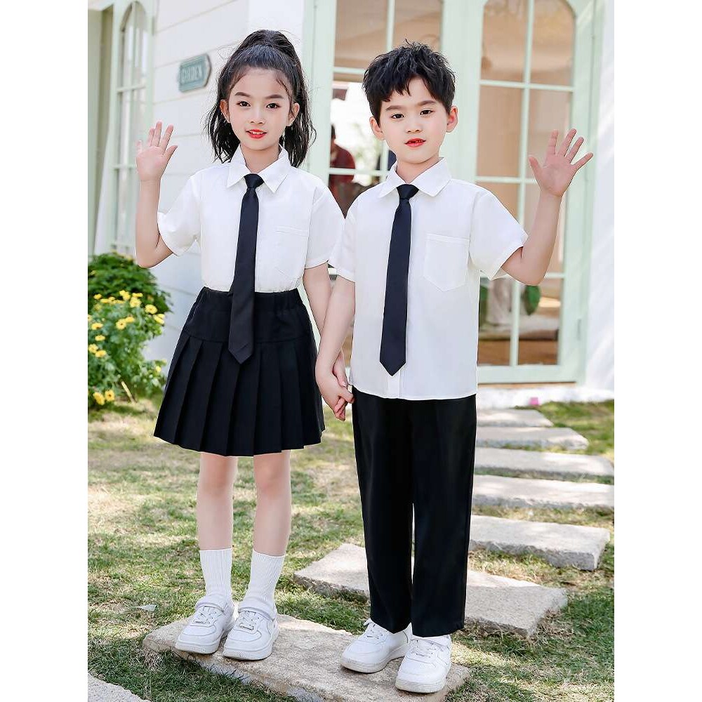 幼儿园毕业照服装六一儿童大合唱演出服小学生夏季诗歌朗诵表演服
