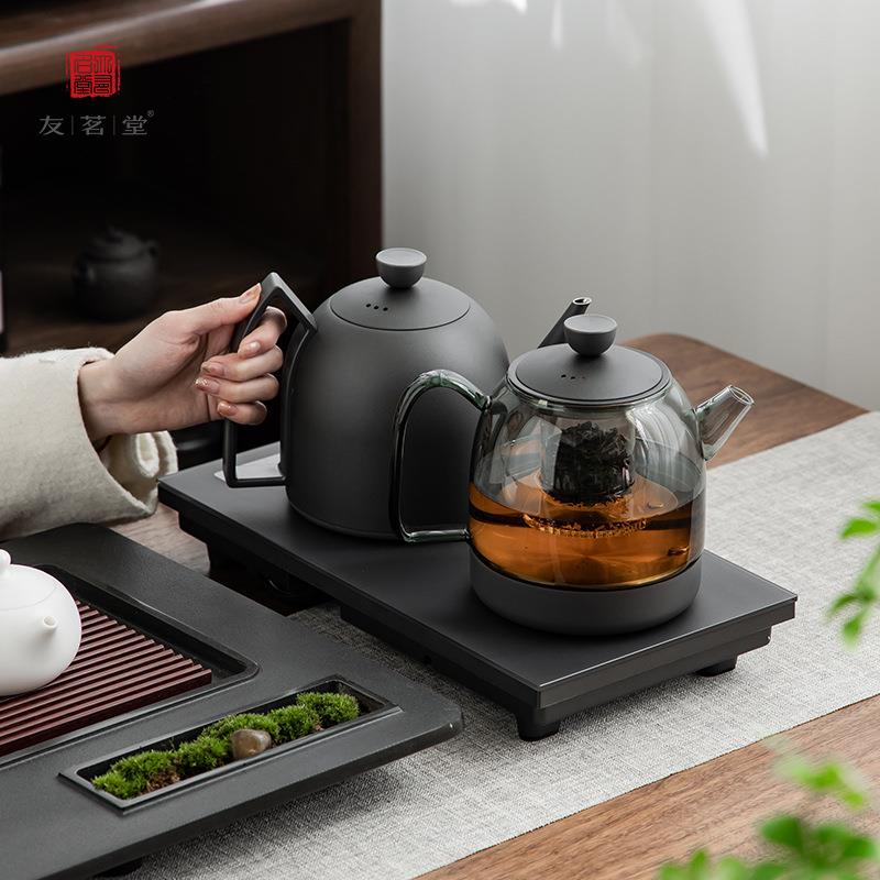 友茗堂YZ-85电水壶不锈钢底部上水烧水煮茶炉嵌入式保温电热水壶