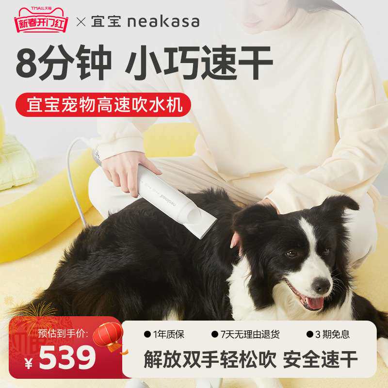 宜宝宠物吹水机狗狗吹风机高速大功率静音大型犬猫咪专用烘干吹毛