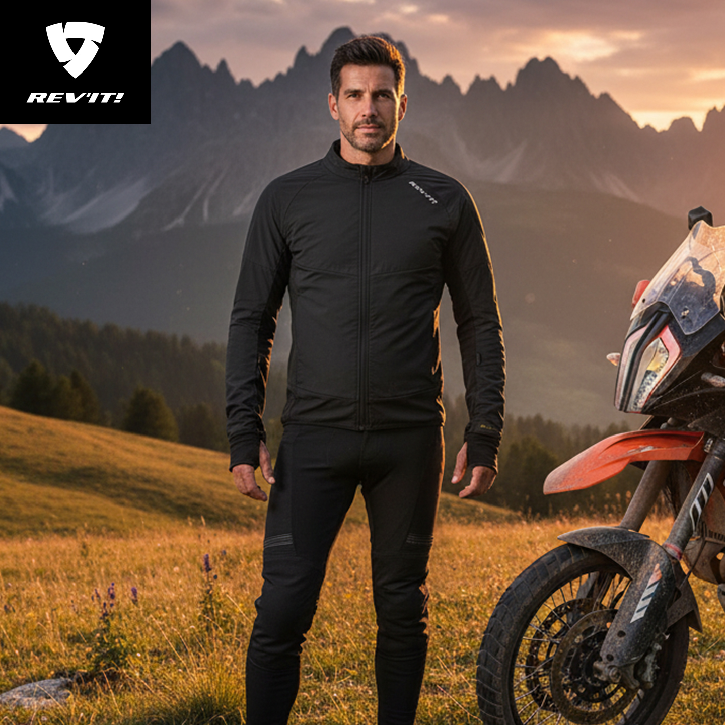 REVIT锐飞特 Climate3气候3恒温夹克机车服中层保暖摩托车骑行服