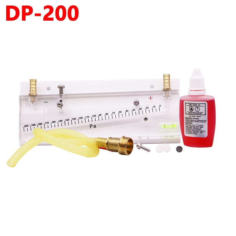 人防倾斜式e微压计消防工程压差计DP-200斜杠式红油压力负压表