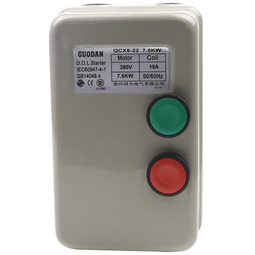 带指示灯按钮440v 415v三相电机风机缺相过载保护磁力启动器开关