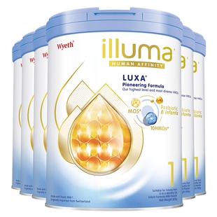 6个月牛奶粉800g 新生婴儿0 6罐 惠氏Wyeth启赋未来1段10HMO 新版