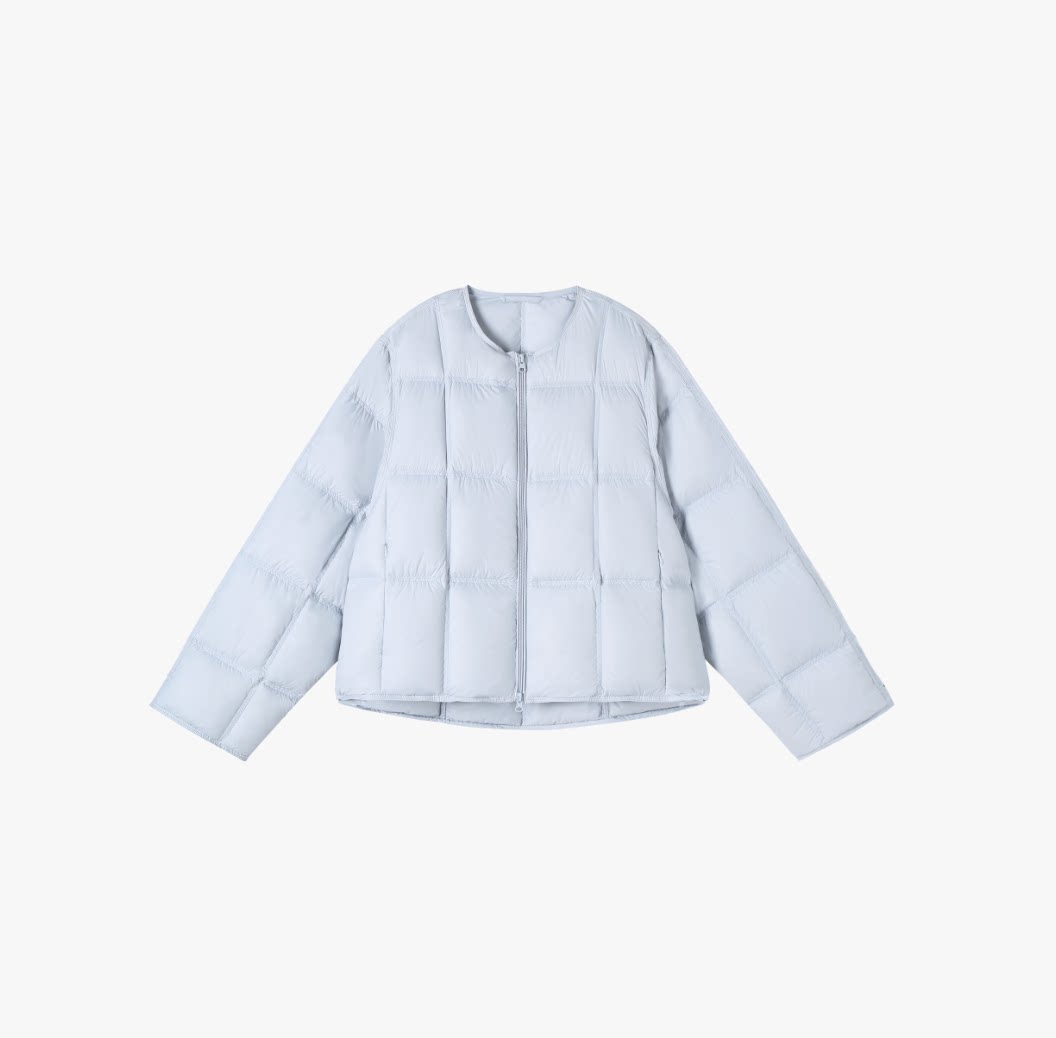 2.6 C 新款方格泡芙羽绒服设计感短外套 A1818