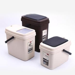 客厅家用小号茶水桶茶具配件茶叶过滤排水垃圾桶 茶桶茶渣桶推拉式