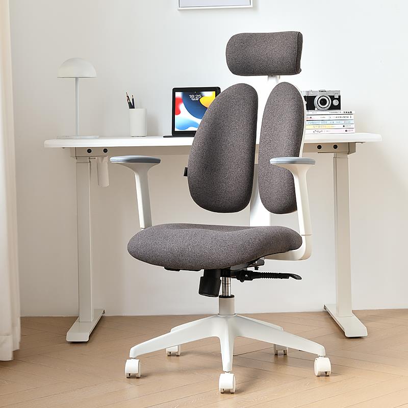 普格瑞司家用T6办公坐座椅初中学生写字学习双背人体工学电脑椅子