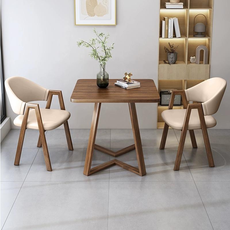 阳台茶桌椅组合喝茶小方桌一桌两椅民宿办公室小户型接待区会客桌