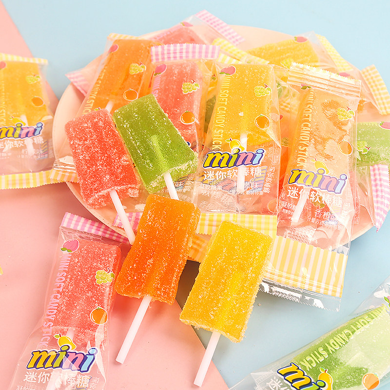 圣诞节新品软糖棒棒糖混合口味软糖果休闲零食学生奖品儿童糖果