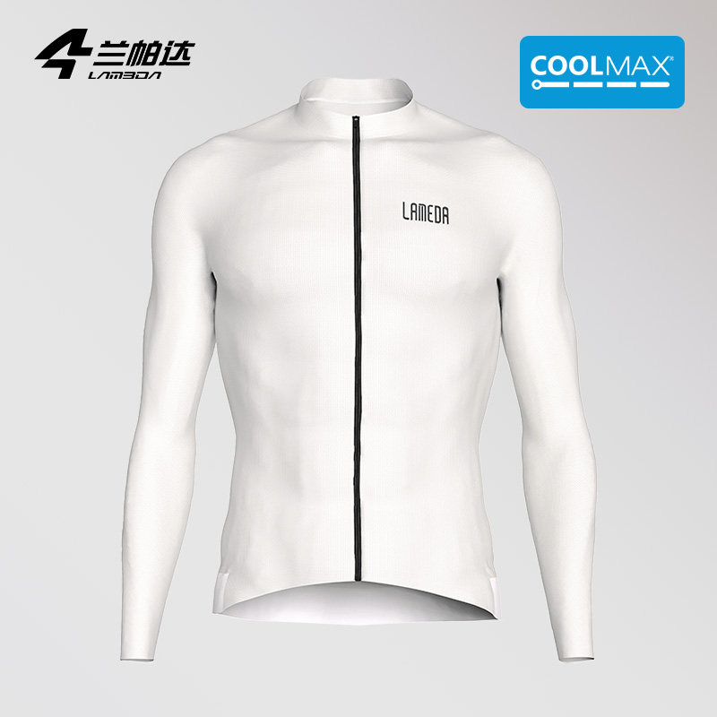 兰帕达夏秋季骑行服上衣男COOLMAX透气专业公路自行车专业银魂