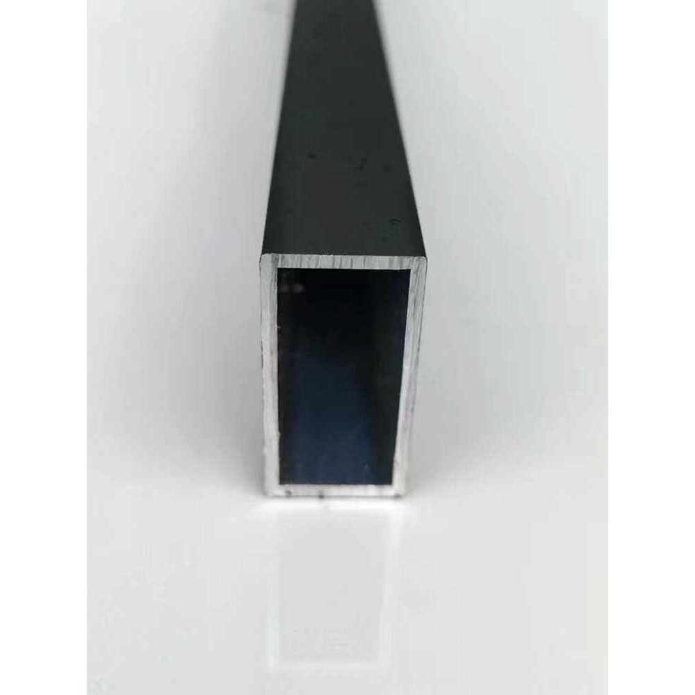 铝合金方管20X60X厚1.1亳米和2.0mm烤漆黑白灰咖啡4个颜色供选择