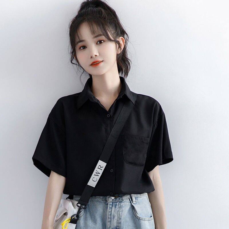 20夏季新款港风黑色短袖