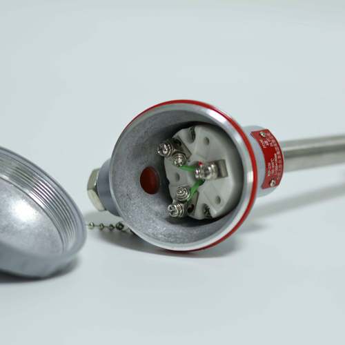 WZP-230铠装铂热电阻PT100温度传感器温度变送器合肥上仪热电阻