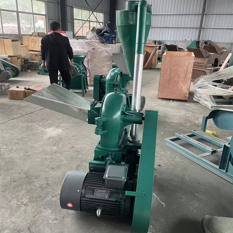 中小型齿爪式粮食粉碎机钙粉海蛎壳磨粉机自吸管高粱荞麦粉碎机