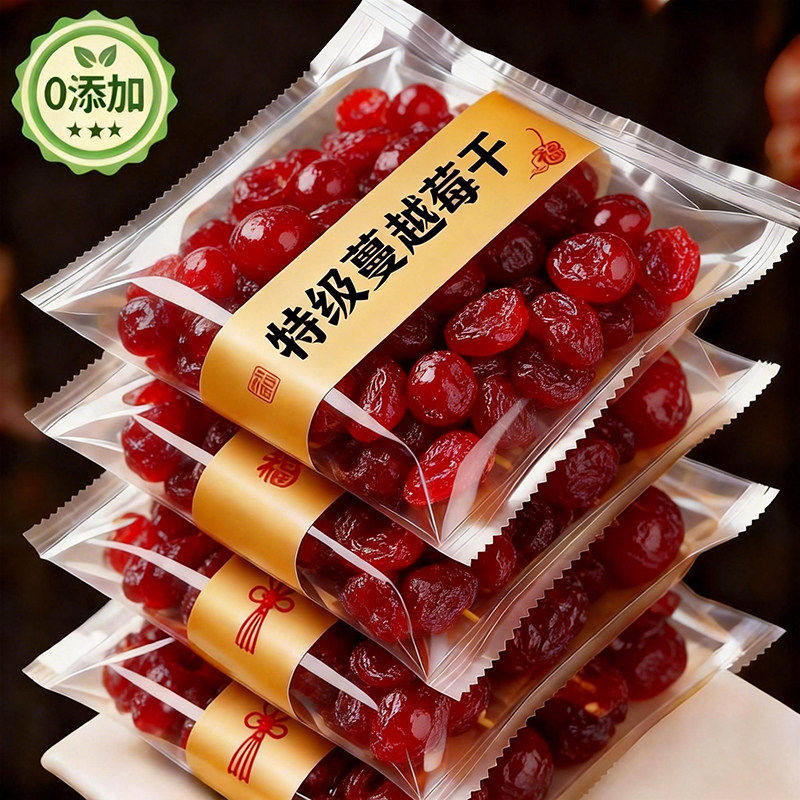 蔓越莓干烘焙专用零食水果干500g即食雪花酥原材料饼曼越梅干批发