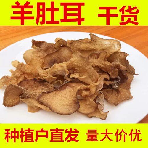 羊肚耳干货500g包邮云南羊耳菌野生菌沙耳鹿肚菌特色白木耳珍珠菌