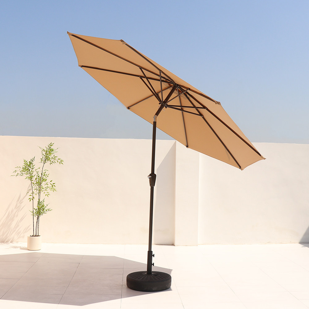 户外摇头遮阳伞庭院可调节转向太阳伞弯头伞手摇防晒伞沙滩露营伞,住宅家具,中柱伞,淘宝优惠券,粉丝福利购,淘宝优惠卷