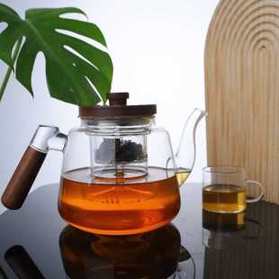 大容量可电陶炉煮茶蒸煮茶器 高硼硅玻璃侧把茶壶 家用内胆泡茶壶