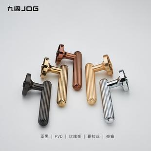 家用房门锁 九固室内木门把手分体锁通用型卧室把手锌合金静音美式