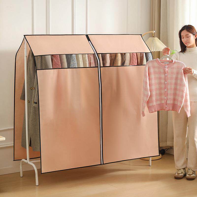 衣服防尘罩立体挂式家用防尘袋加厚衣服罩无纺布衣架衣柜万能盖巾
