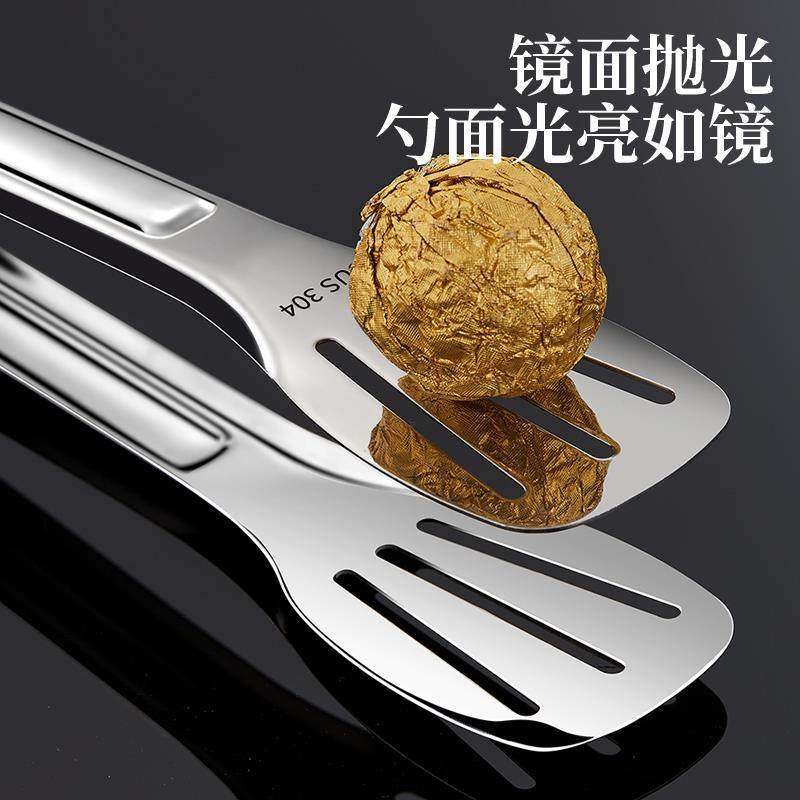 304油炸牛排烤肉烤鱼夹烧烤碳夹子厨房不锈钢家用加厚食品面包夹,厨房/烹饪用具,烧烤夹/叉/铲/针,淘宝优惠券,粉丝福利购,淘宝优惠卷