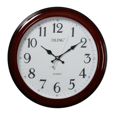 时尚家居客厅卧室挂钟静音钟表电子钟 迪翎石英钟挂钟墙钟6120