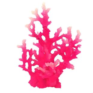 新款仿真珊瑚树鱼缸海底礁石装饰自带荧光假山石躲避山水族箱布景