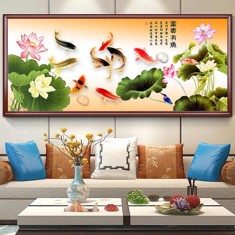 5d钻石画满钻客厅风景贴钻十字钻石绣