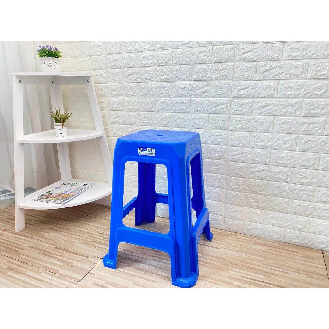 55厘米凳子加厚加高全新料塑胶方凳吧台高餐桌塑料凳子55CM塑胶椅