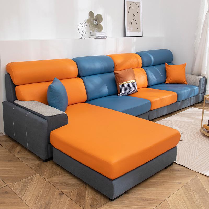 科技布沙发套罩夏季防猫抓皮质防滑沙发笠全包通用坐垫套跨境
