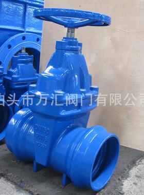 承插式PVC管 CZ45X球墨铸铁 承口德标弹性座封闸阀 三元乙丙闸阀