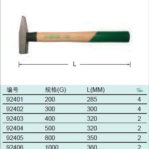 shida钳工锤 92401 92402 924E03 92404 92405 92406