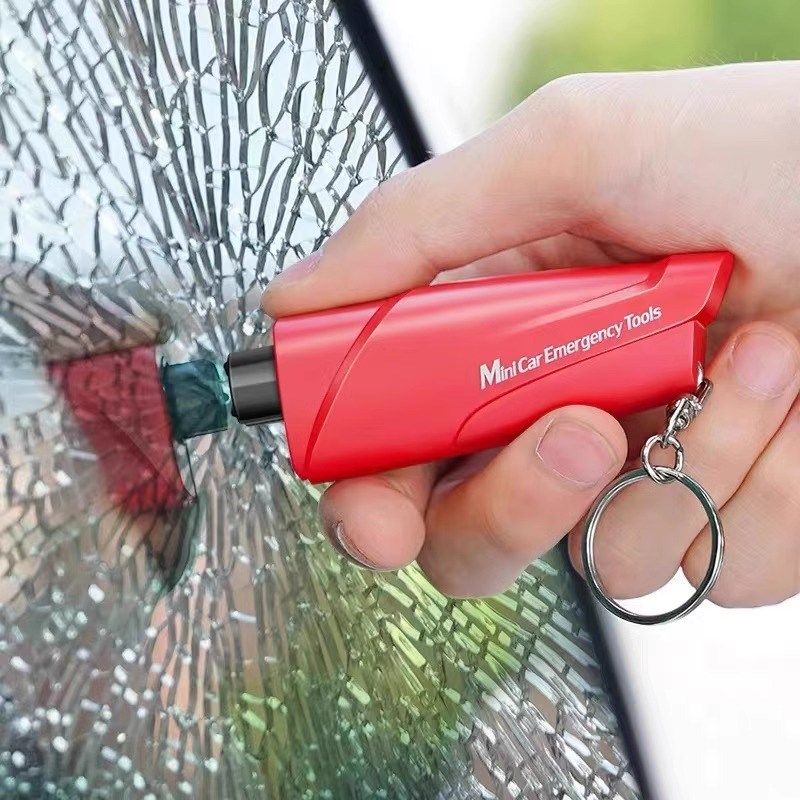 汽车撞针式弹簧按压汽车安u全锤一秒破窗器钥匙扣车载多功能逃生,运动/瑜伽/健身/球迷用品,更多棒球配件,淘宝优惠券,粉丝福利购,淘宝优惠卷