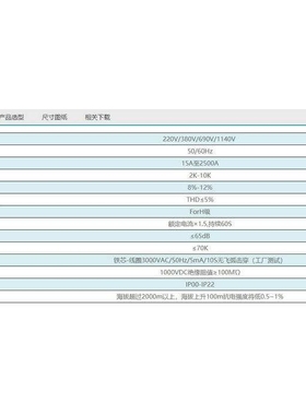 上海雷普电气LEIPOLE滤波电抗器LP-APSF4002OV