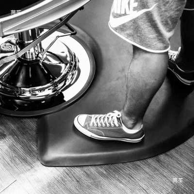 理发店barbershop抗地垫脚垫加厚超软油头美发椅垫子