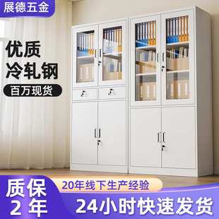 放杂物铁皮柜多层办公室凭证资料文件柜收纳柜 厂家钢制带锁抽屉式
