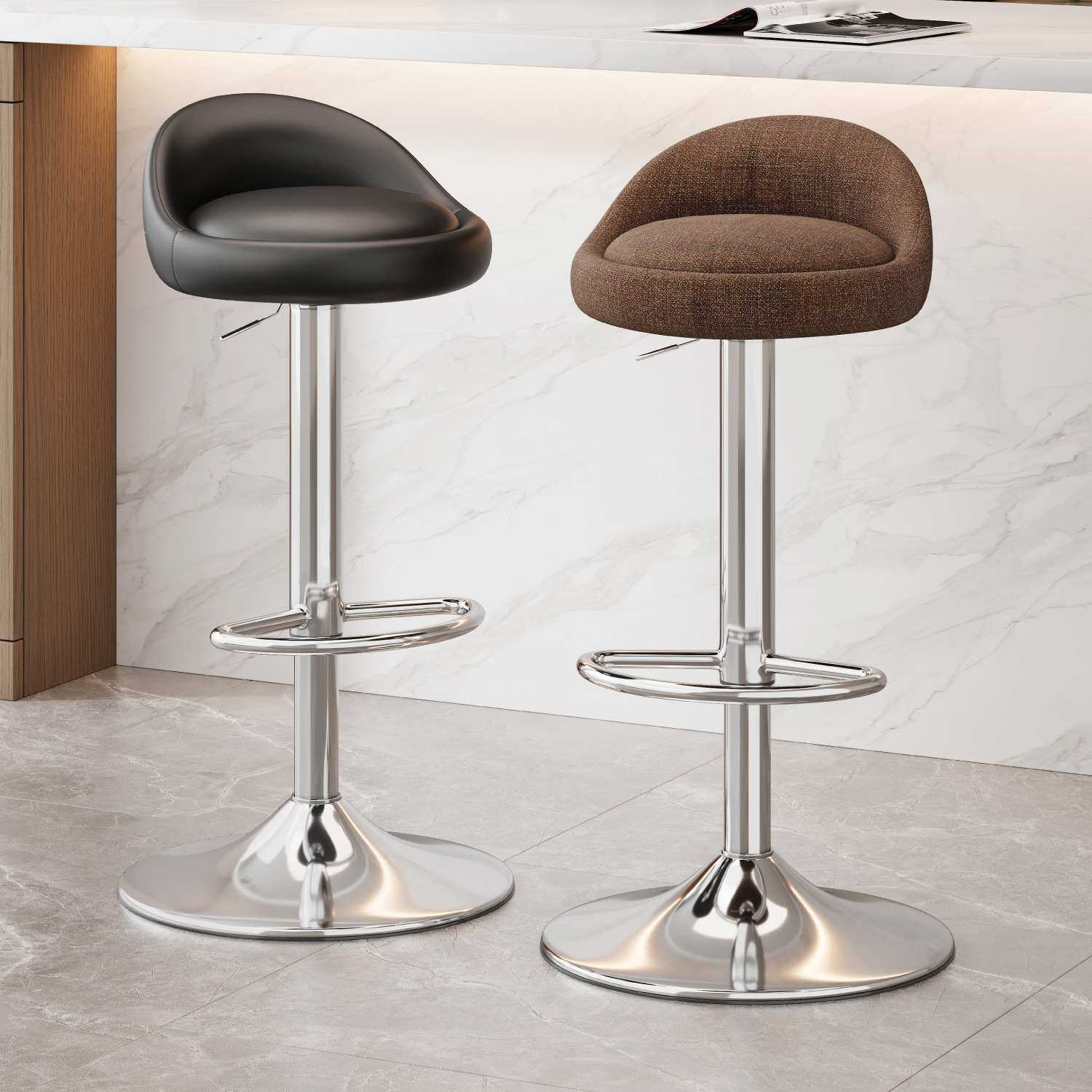 吧台椅轻奢感高脚凳吧台凳子家用升降椅子收银前台靠背圆凳L^,玩具/童车/益智/积木/模型,毛绒/玩偶/公仔/布艺类玩具,淘宝优惠券,粉丝福利购,淘宝优惠卷