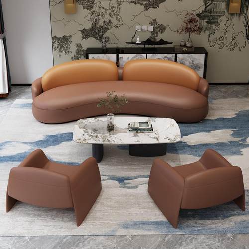 美容院休息区接待会客沙