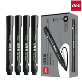 得力6881油性大头笔防水记号笔不掉色马克笔木材玻璃金属标记笔