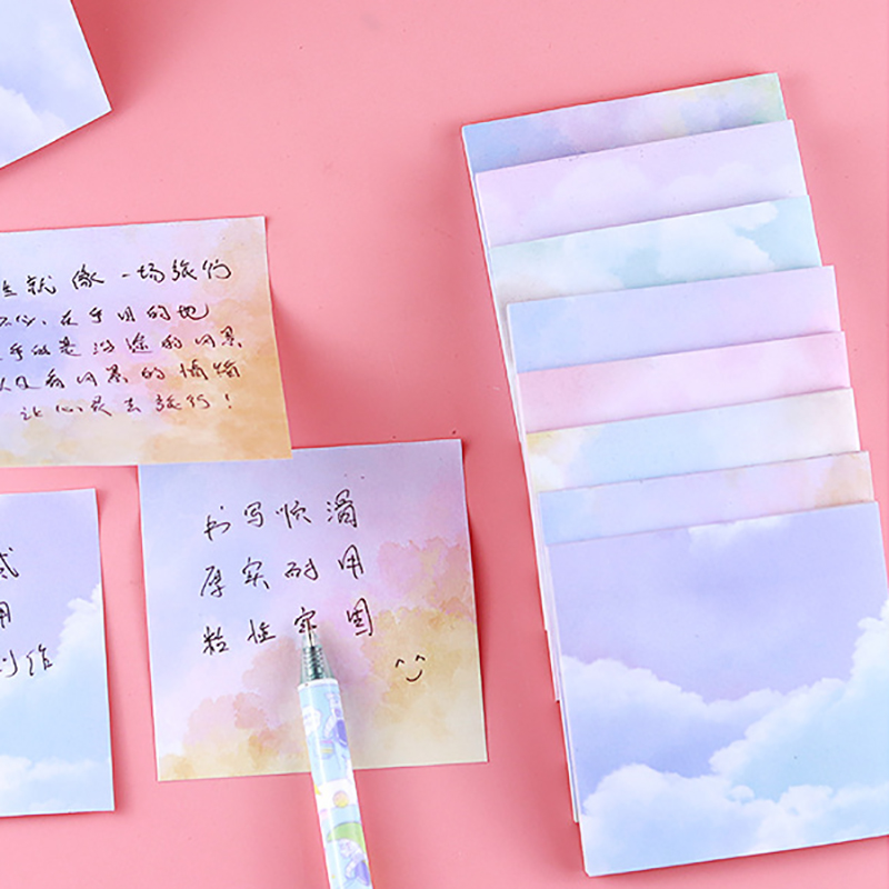 彩色炫彩星空便利贴可撕可粘贴