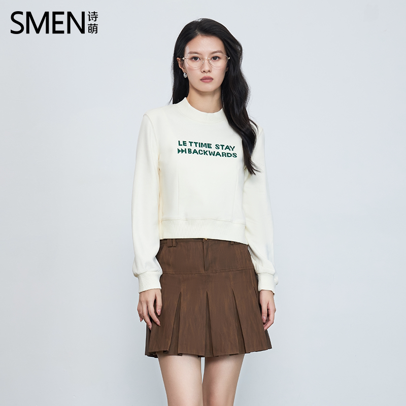 SMEN诗萌秋季新款设计感宽松卫衣