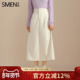 SMEN诗萌法式 通勤半身裙女2024秋冬款 小个子显瘦高腰a字中长裙子