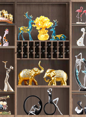 简约现代客厅家居电视酒柜摆件卧室招财装饰工艺品玄关小摆设创意