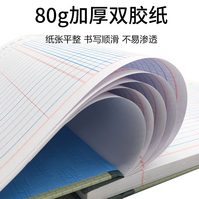 现金日记账本银行存款日记账实物出入账进销存明细账本总分类账本