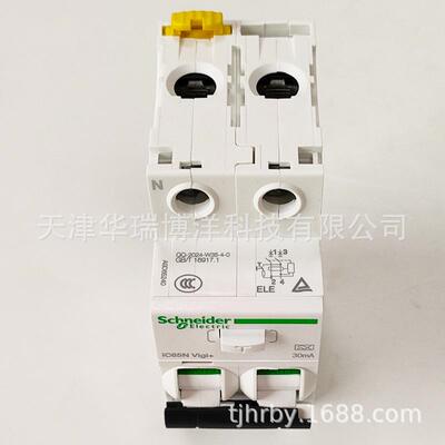 iC65N Vigi+2P一体式漏电保护断路器A9D65240电流30mA电子式
