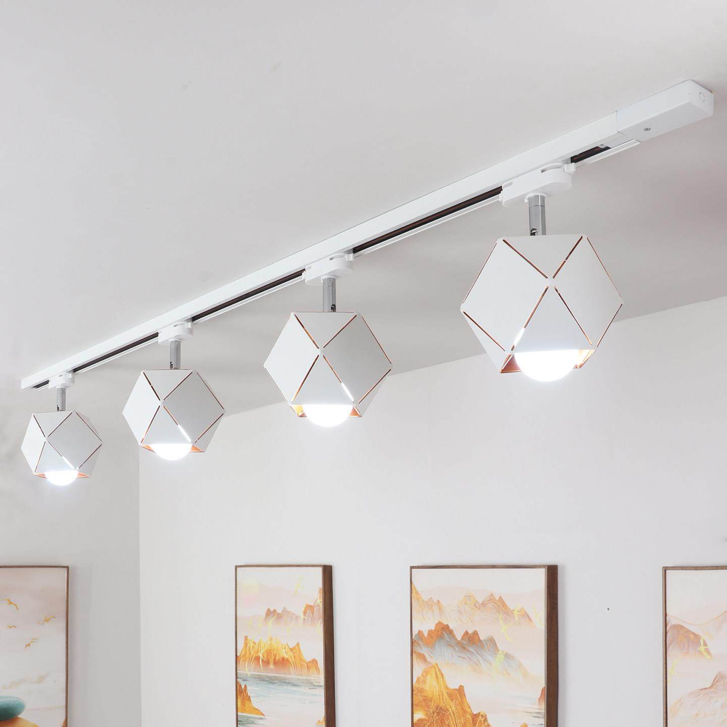 黑白客厅背景墙餐厅卧室照明轨道灯店铺创意商用导轨条LED射灯具,家装灯饰光源,轨道灯,淘宝优惠券,粉丝福利购,淘宝优惠卷