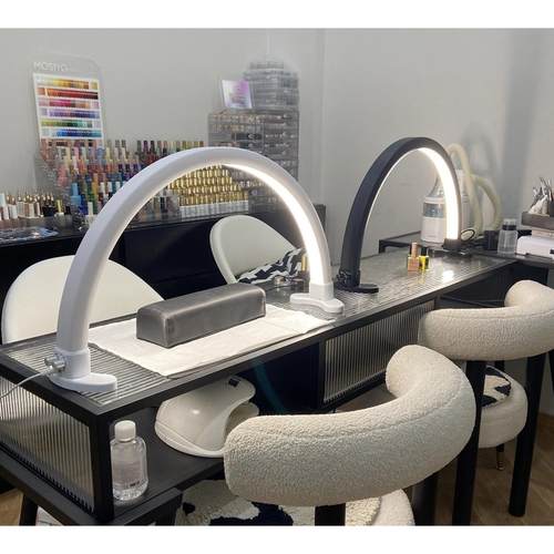 弧形灯u型半月美甲工作灯具美容院护眼简约LED美甲台灯