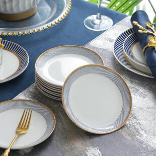 4个装骨瓷碟子家用调味碟5英寸小盘子浅碟骨碟餐桌垃圾吐骨头盘碟