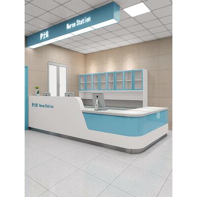 导医台导诊台医院前台接待台烤漆预检分诊服务台定制护士站工作台