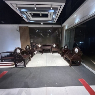 老挝大红酸枝中堂十二件套六件套交趾黄檀圈椅客厅红木家具收藏版